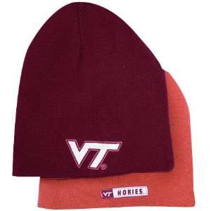  Virginia Tech Hokies Switch Hitter Reversible Knit Cap 