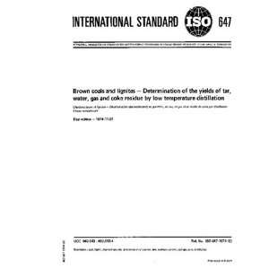   residue by low temperature distillation ISO TC 27/SC 5/WG 7 Books
