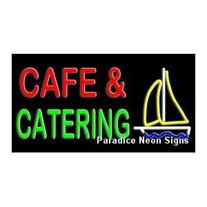  Cafe Catering Neon Sign 20 x 37: Sports & Outdoors