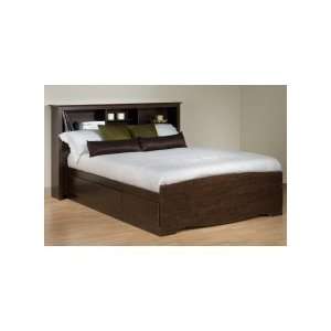   Full Size Platform Captain Storage Bed with Headboard