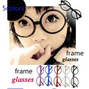 Fashion Frame Geek Elegant Glasses No Lens Multicolor B  