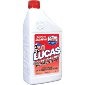  Lucas Oil Synthetic Motor Oil   0W40   1 qt 10718 