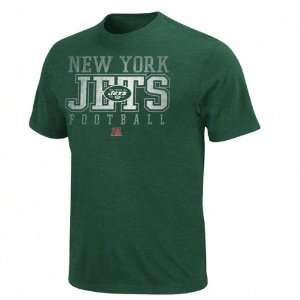  New York Jets Posted Victory Heathered Premium T Shirt   Green 
