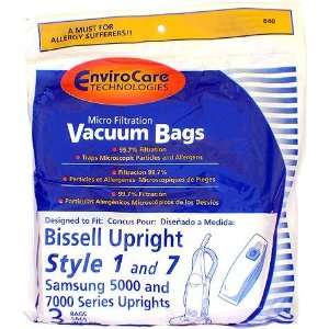 Bissell Style 1 OR 7 Upright Vacuum Cleaner Bags 30861 or 3086 