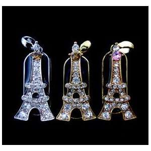  8GB Silver Colored Eiffel Tower Design USB Flash Drive 