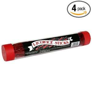 Sahagian Licorice Sticks, 8 Ounce Tube (Pack of 4)  