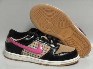 Nike Dunk Low 05 Brown Pink Sneakers Preschool Size 3  