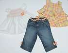 Gymboree Social Butterfly 2pc Outfit Swing Tops Shirt Capris 4t 5t