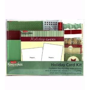  Christmas Card Kit #1   Red/Dark Green Arts, Crafts 