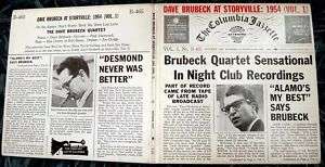 Dave Brubeck At Storyville 1954 Volume 1 2 45 EP  