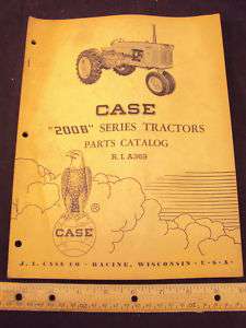 1961 CASE Model 200B Series Tractor Parts Manual ~ORIG!  