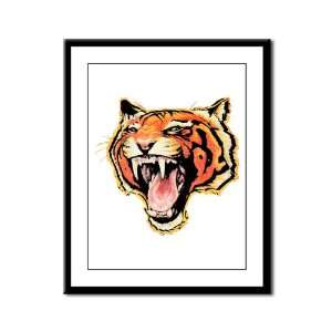  Framed Panel Print Wild Tiger 
