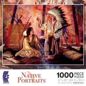 NATIVE PORTRAITS JIGSAW PUZZLE LEGENDS OF THE PAST ALFREDO RODRIGUEZ 