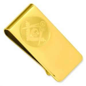  Gold Plated Masonic Money Clip: Kelly Waters: Jewelry