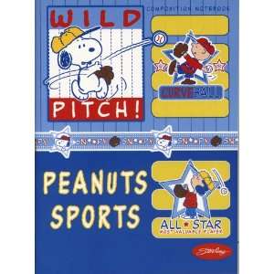  Peanuts Snoopy Sport Theme Composition Book Office 