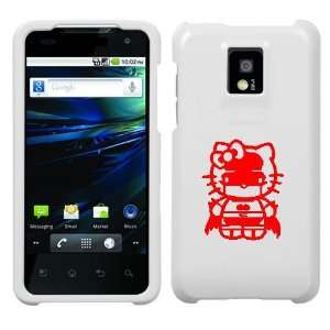  G2X RED BATMAN HELLO KITTY ON A WHITE HARD CASE COVER 