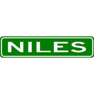  NILES City Limit Sign   High Quality Aluminum Sports 