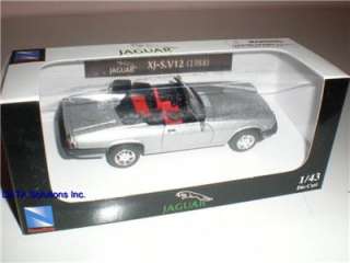 New RARE 1988 Jaguar XJ S.V12 Silver Diecast Car 1:43 093577488449 