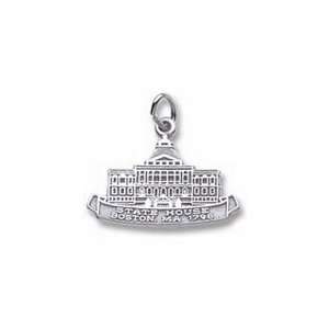  State House Boston Charm   Sterling Silver Jewelry