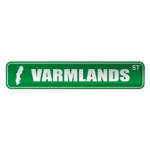  VARMLANDS ST  STREET SIGN CITY SWEDEN