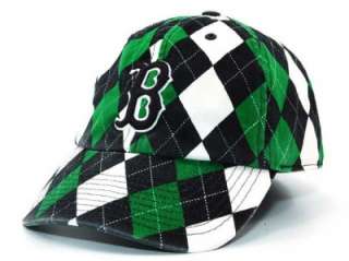 New Boston Red Sox ARGYLE Fitted Player Golf Hat Med  