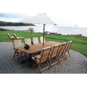   Oval Expansion Patio Dining Table Available in Two Sizes Home