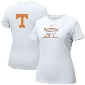 Nike Tennessee Volunteers Ladies White Uniform T shirt  