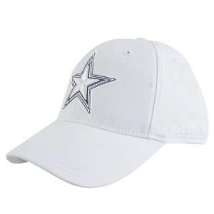  Dallas Cowboys Flex Hat: White Tonal Structured Flex Hat 