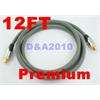Premium 12FT Optical Digital Audio Toslink Cable OD7mm  