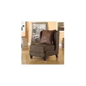   Leopard Fabric Club Chair & Coordinating Pillow: Home & Kitchen