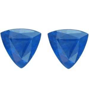  1.59 Carat Loose Sapphires Trillion Cut Pair Jewelry