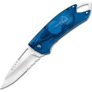 Buck Knives Lumina LED Knife with Blue Body, ComboEdge:  