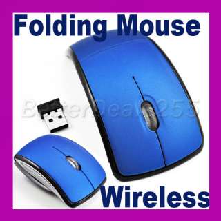 4GHz USB Wireless Arc Foldable Folding Optical Mouse  