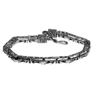    Sterling Silver Byzantine Chain Bracelet Handcrafted: Jewelry