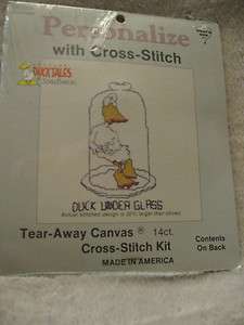 Two DucktalesTear Away Canvas Cross Stitch Kit   NEW  