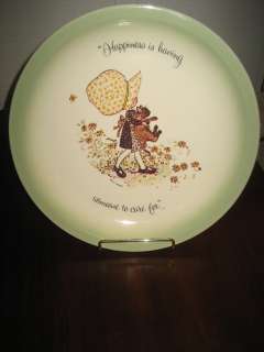   COMMEMORATIVE PLATE HAPPINESS IS HAVING SOMEONE TO CARE FOR  