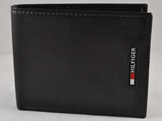 Tommy Hilfiger Mens Leather Passcase Wallet BiFold 2012 Designer 