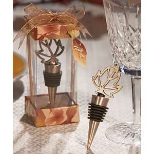 Bridal Shower / Wedding Favors  Autumn Themed Wine Bottle Stopper (16 