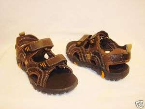 Cherokee Boy/Youth Adjustable Brown Velcro Sandals NEW  