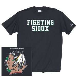  University of North Dakota Fighting Sioux T Shirt Sports 