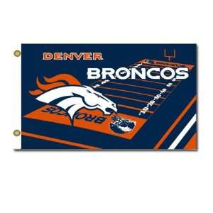  BSS   Denver Broncos NFL Field Design 3x5 Banner Flag 