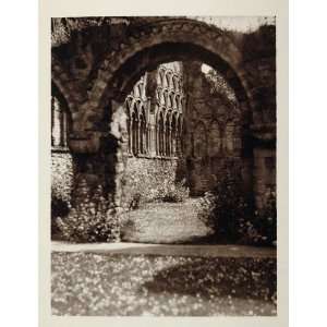  1926 Norman Arches Much Wenlock Abbey Ruins Shropshire 