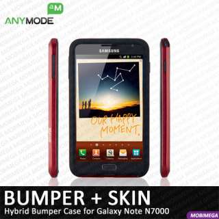 Official Anymode Bumper Frame Case for Samsung Galaxy Note N7000 SGH 