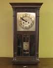 Fredrick Mauthe German oak wall clock Echo Gong 1900