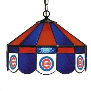   3005 Chicago Cubs Stained Glass Pub Light Style Swag 