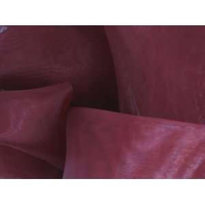  Burgundy Mirror Organza 100% Polyester 60 Wide Fabric By 