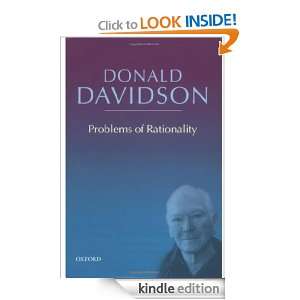 Problems of Rationality Philosophical Essays v. 4 Donald Davidson 