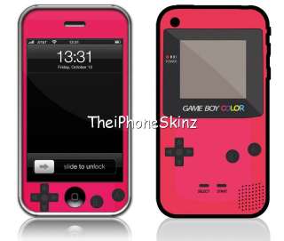 New Apple iPhone 3G 3GS Pink Gameboy Color Vinyl Skin  