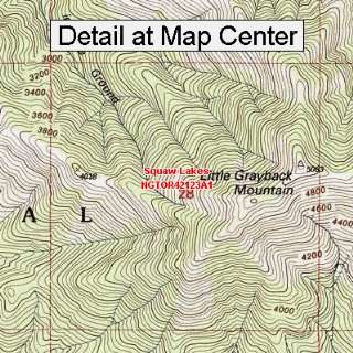   Map   Squaw Lakes, Oregon (Folded/Waterproof)