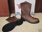 NEW MENS 2231 STEEL TOE RED WING BOOTS PULL SLIP ON BROWN SOFT PECOS 